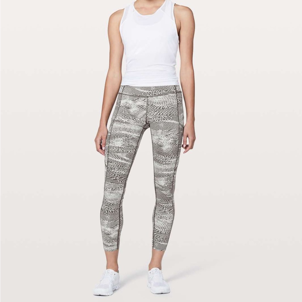 Lululemon fast and free 7/8 leggings with pockets